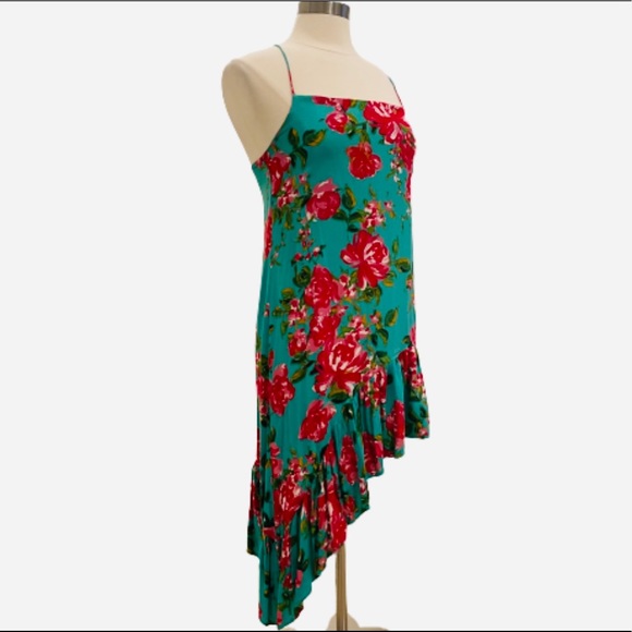 Lulu’s Impressionist Garden Mint Green Dress XS - Picture 5 of 10